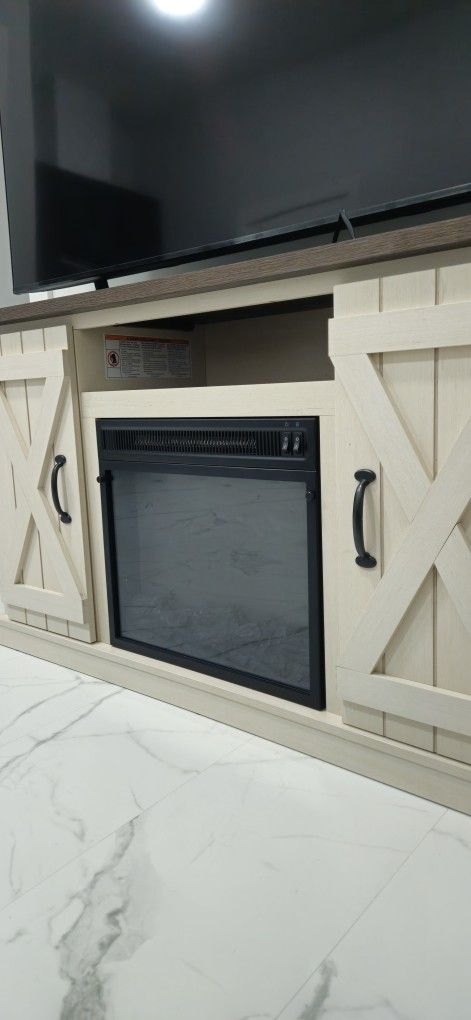 TV Console Fireplace