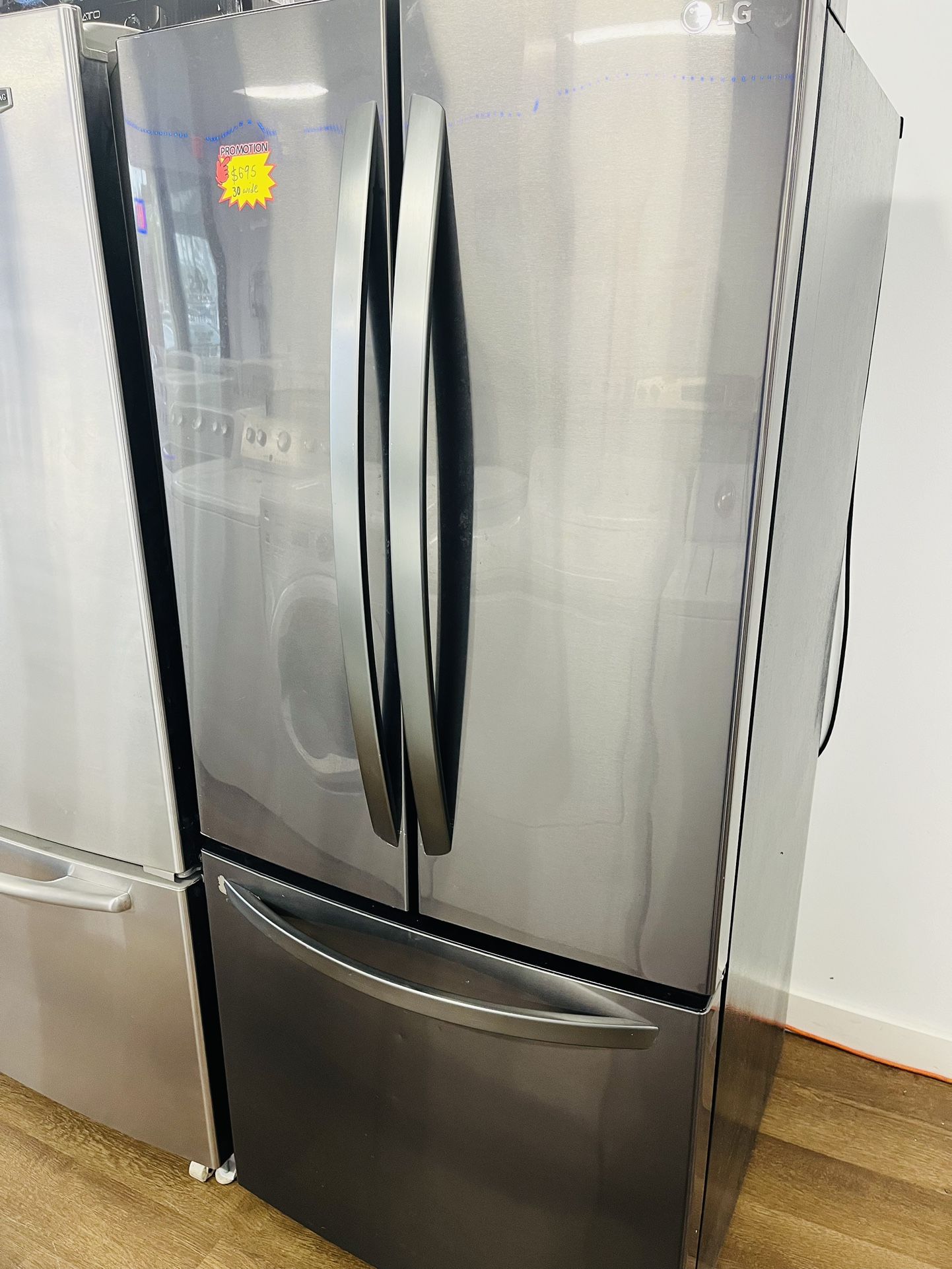 Lg Stainless Steel 30 Inches Wide French Door Refrigerator