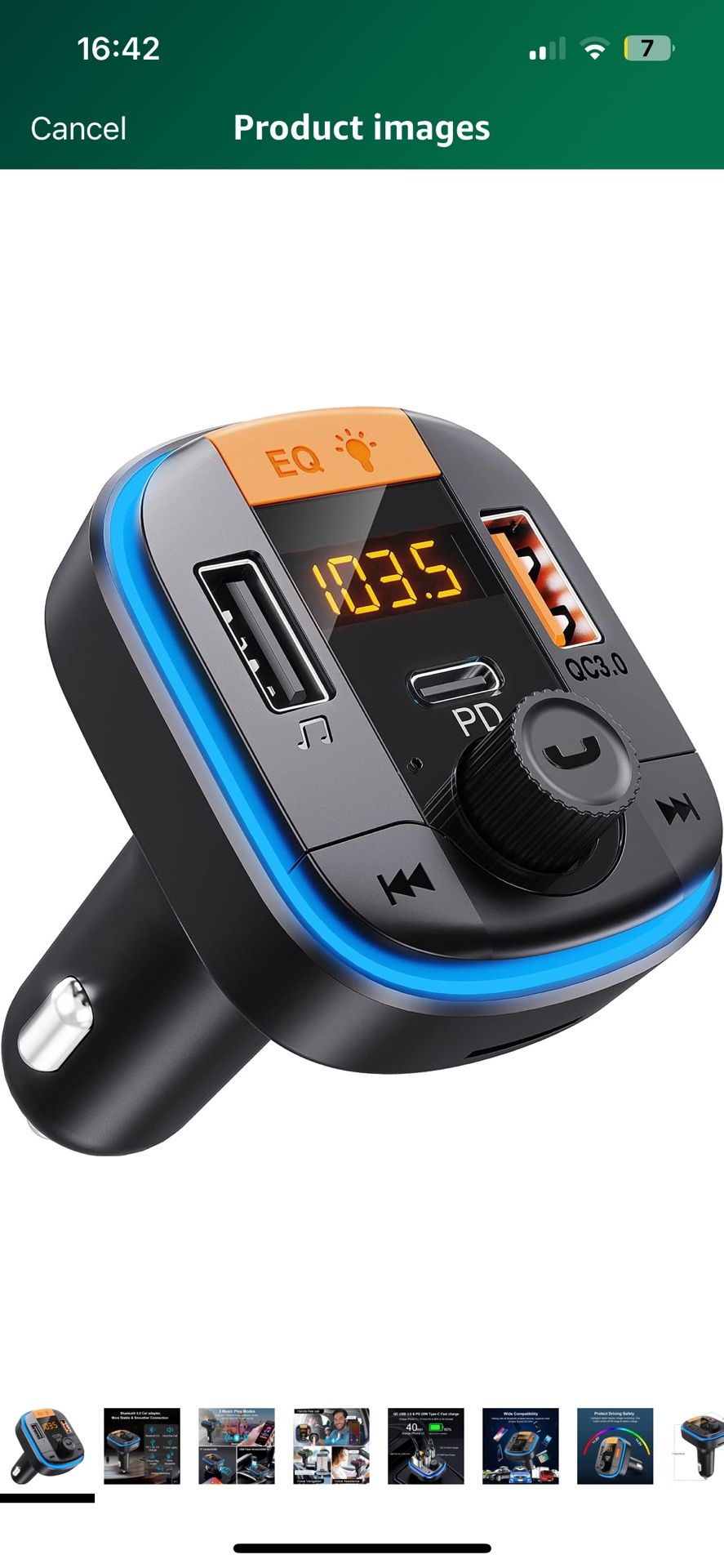 Bluetooth FM transmitter