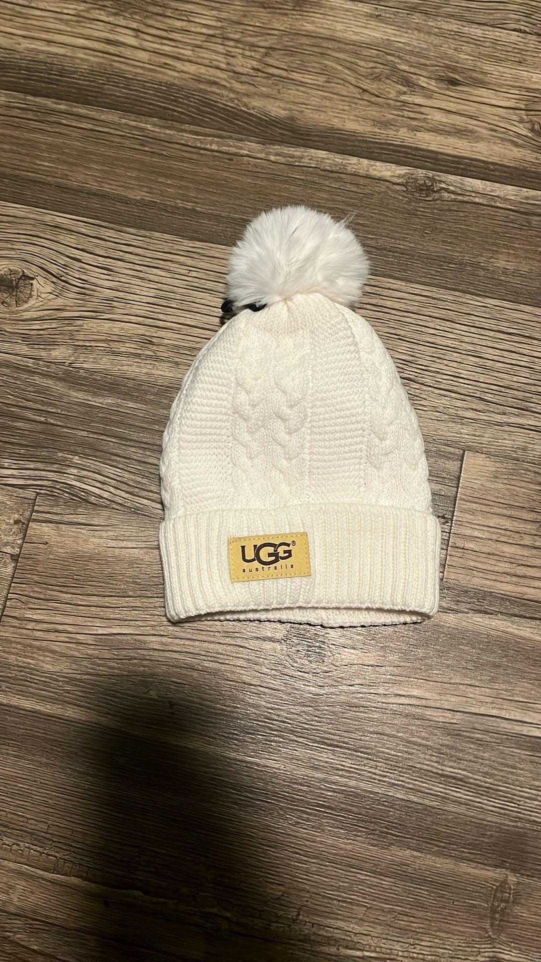 White Ugg Beanie