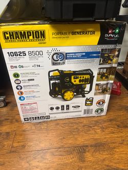 New Champion 10625/8500W Dual Fuel Portable Generator Electric Start, 201507