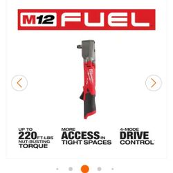 Milwaukee M12 1/2 inch Impact Wrench Ratchet  Tool Only