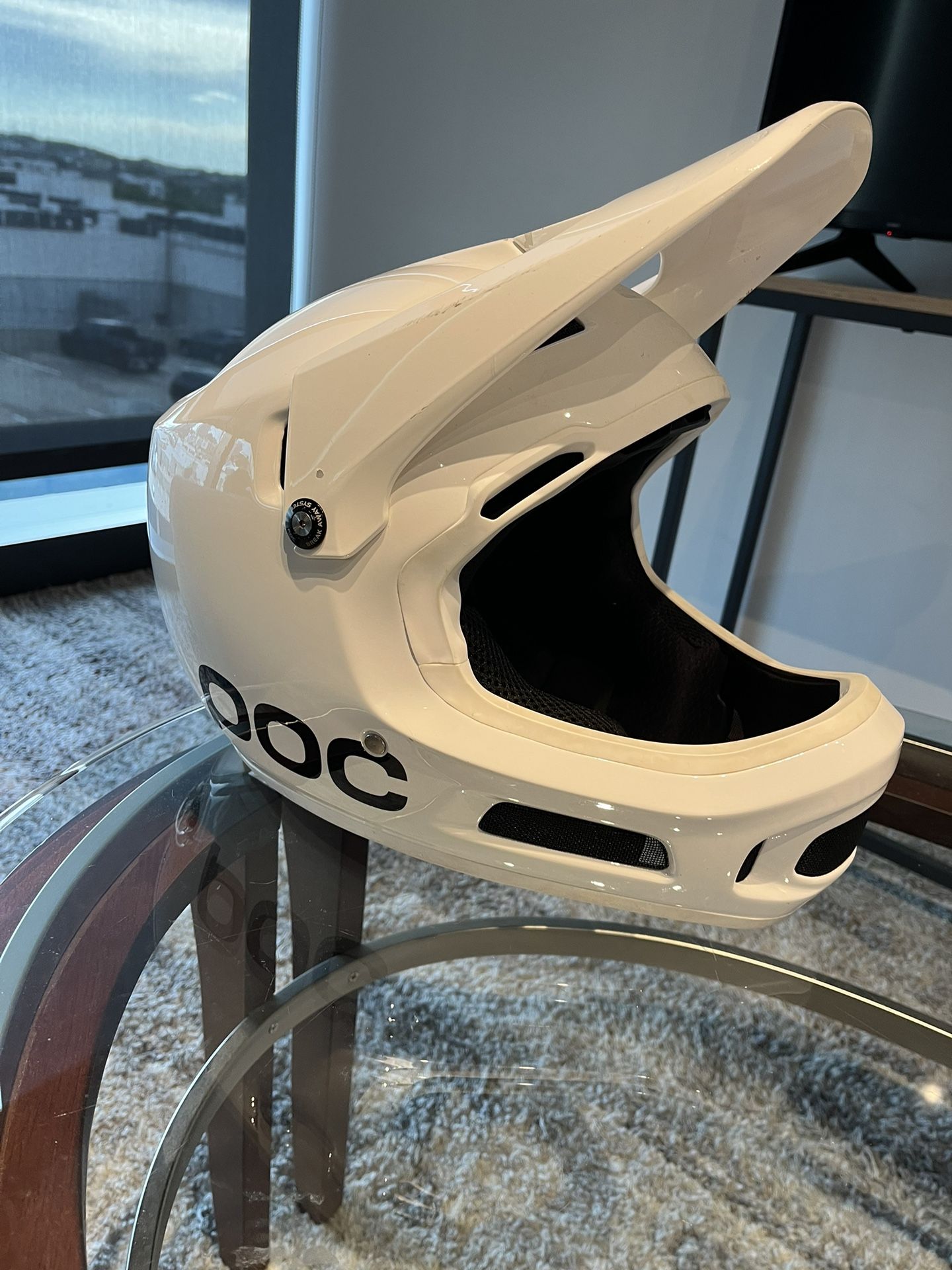 Poc Coron Air Spin Full Face Helmet White XL / XXL Mountain or Dirt Bike