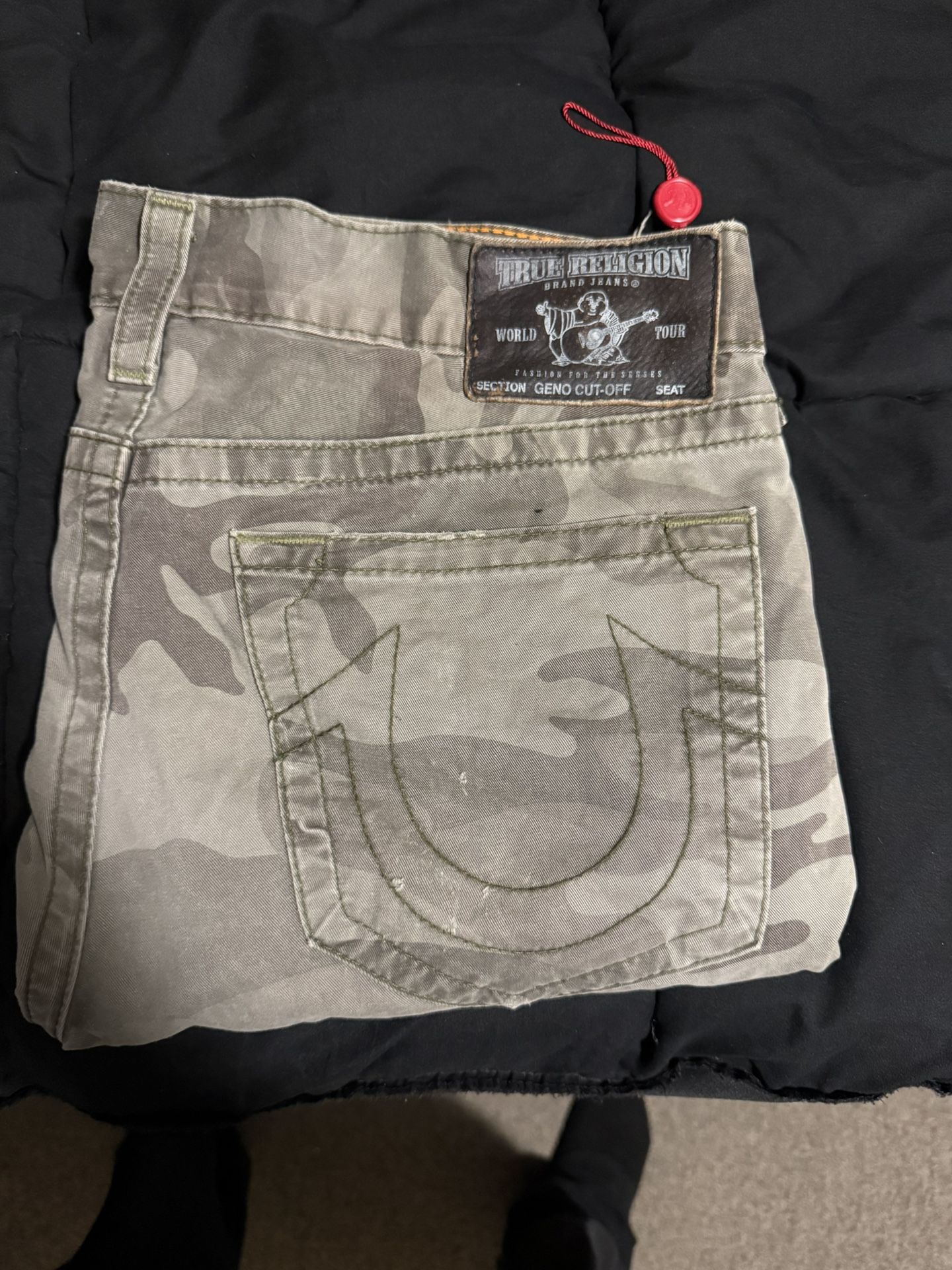 True Religion Geno Cut Camo Shorts