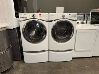 WHIRLPOOL XL CAPACITY WASHER DRYER ELECTRIC SET FREE DELIVERY