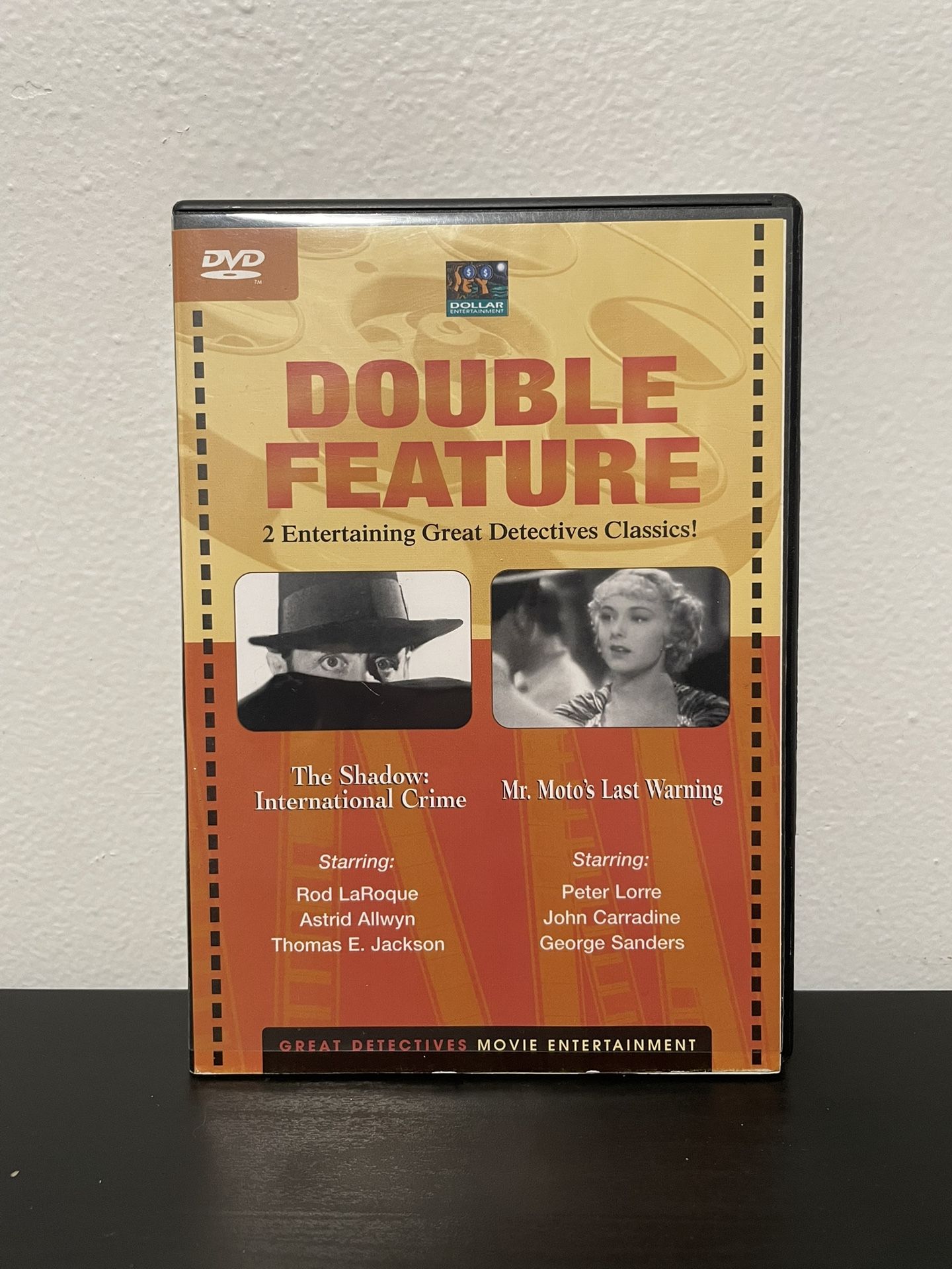 Great Detectives Double Feature DVD 4 Movies Shadow Mr Moto Love Laughs Pot Gold