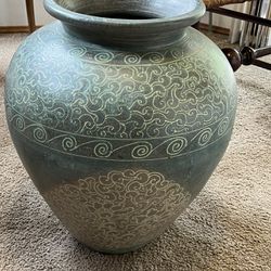 Oversized Terracotta Floor Vase