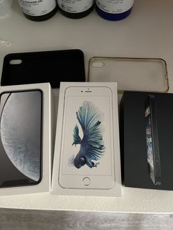 iPhone Boxes Xr 6s 5 and cases