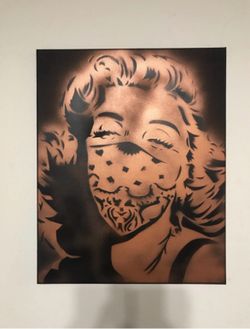 Marilyn Monroe 16x20 Graffiti Canvas