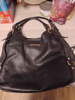 MICHAEL KORS BLACK BEDFORD HOBO BAG