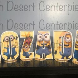 MINIONS LETTERS AND NUMBERS