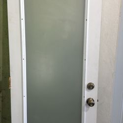 Frosted Metal Door