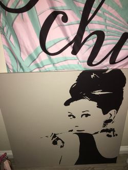 Audrey Hepburn canvas