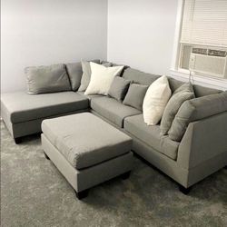 Reversible Sectional + Ottoman 