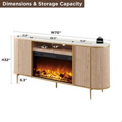 Electric Fireplace/TV stand