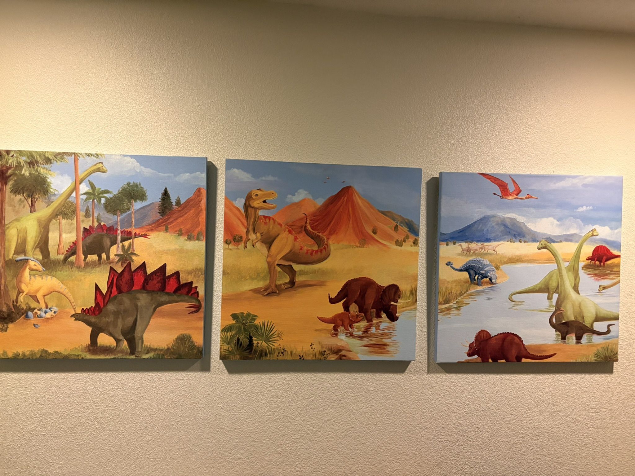 Dinosaur Art Trio 