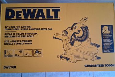 Dewalt 12" double bevel sliding compound miter saw