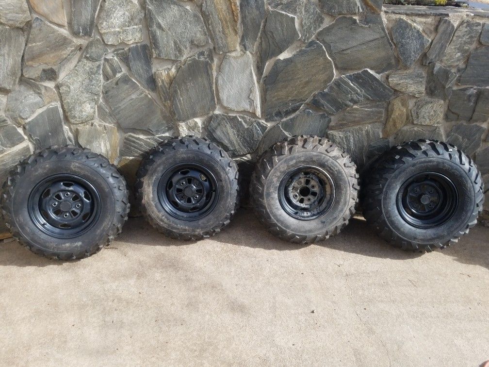 Honda rims and tires ATV fourwheeler for Sale in Boiling Springs, SC