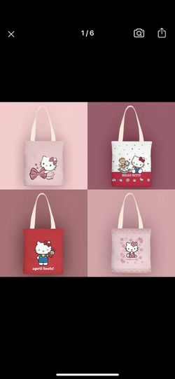 Kawai Hello Kitty Animation Fresh Canvas Bag 