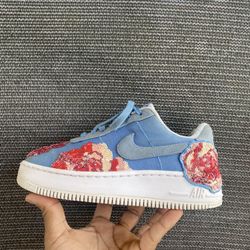 Nike Air Force 1 Upstep Low Denim Rose Sky 