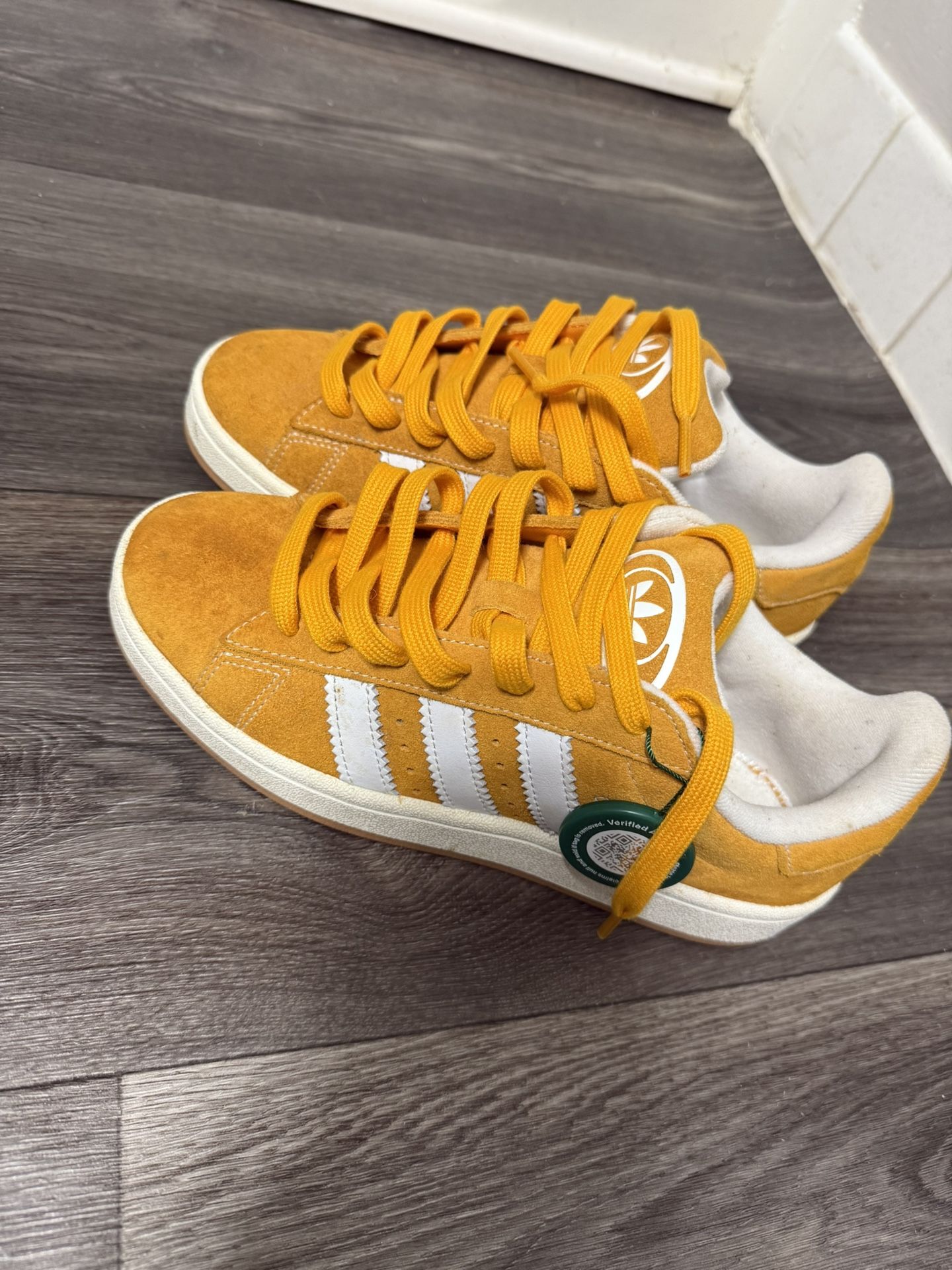 Adidas Campus Yellow And White Size US6