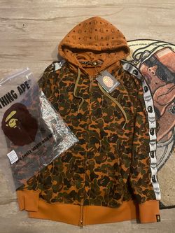 Bape X mcm hoodie size Xl fits like M/L