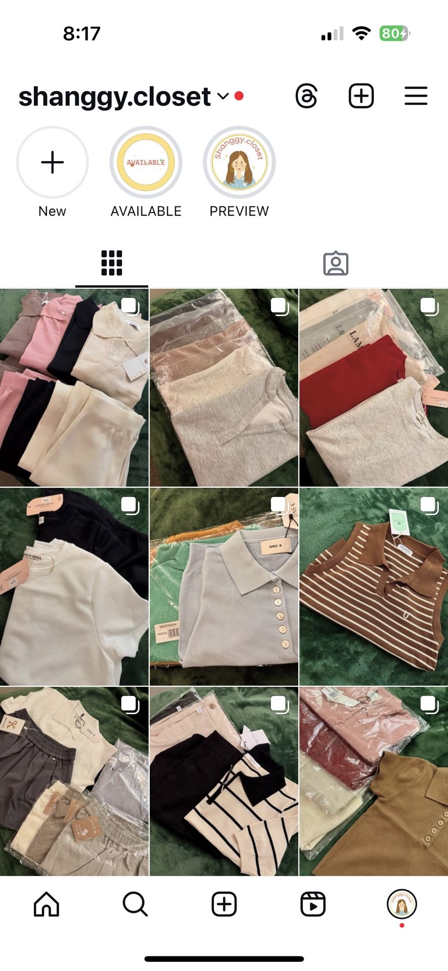 Selling new clothes from Bangkok visit my IG page @shanggy.closet