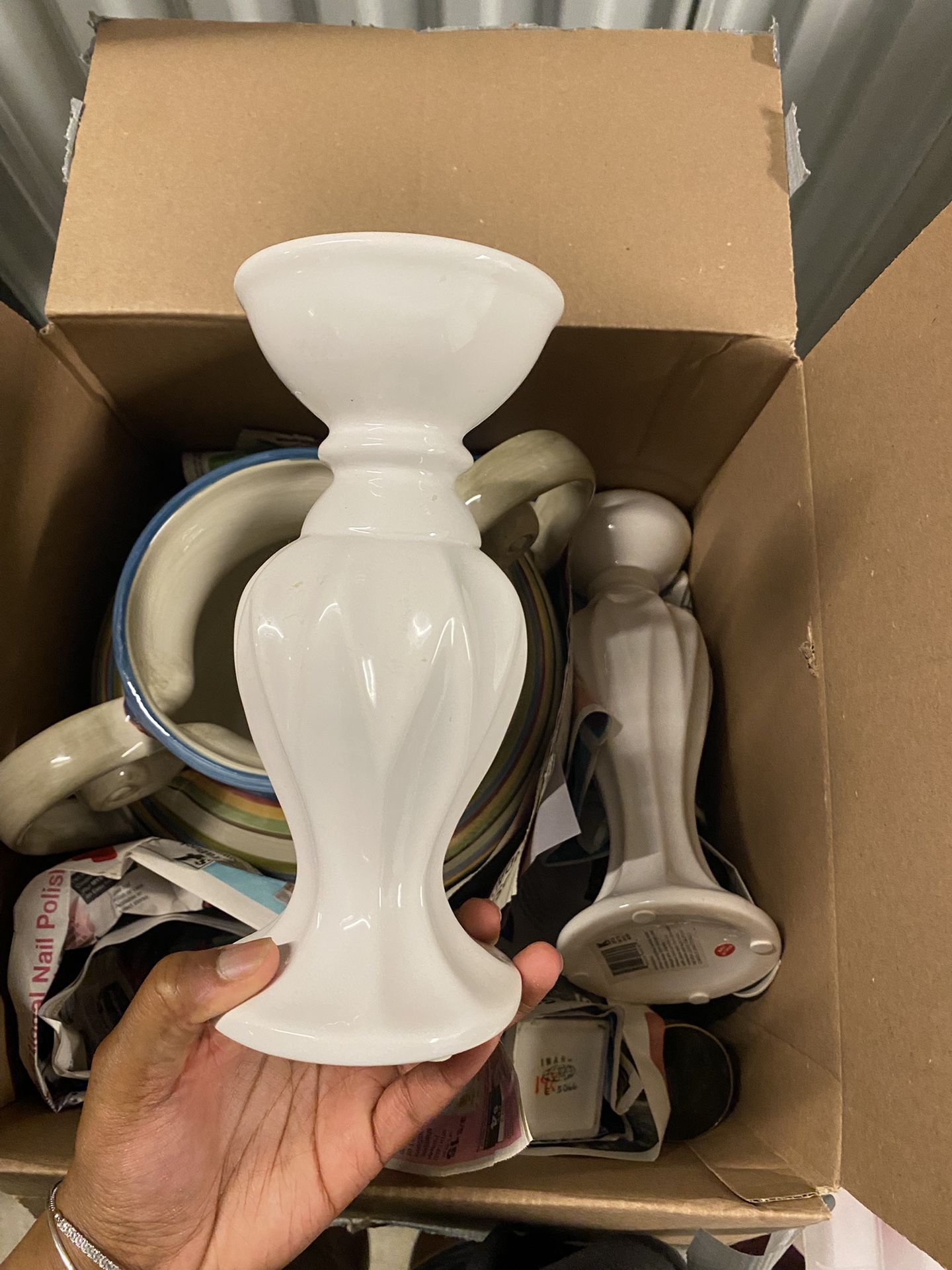 Candle Holders And Small Vase