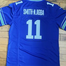 Blue Jackson smith-Njigba Seattle Seahawks 2025 rivalries collection jersey. Available size S M L XL XXL limited stock first come first serve
