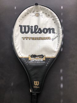 Wilson titanium stretch tennis racket 28” - with original zipper case