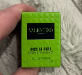 NEW VALENTINO DONNA BORN IN ROMA GREEN STRAVAGANZA EAU DE PARFUM MINI $15!