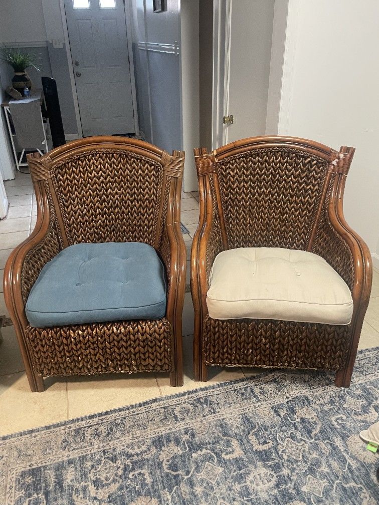 Twin Wicker Chairs