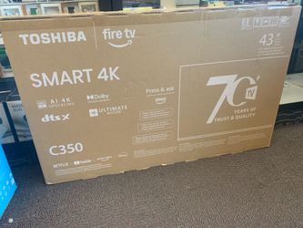 Toshiba 43”inch TV Smart 4K C350 brand new available on weekly special Deal