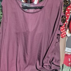BCX  BLOUSE DRESSY AND CASUAL SIZE XL 