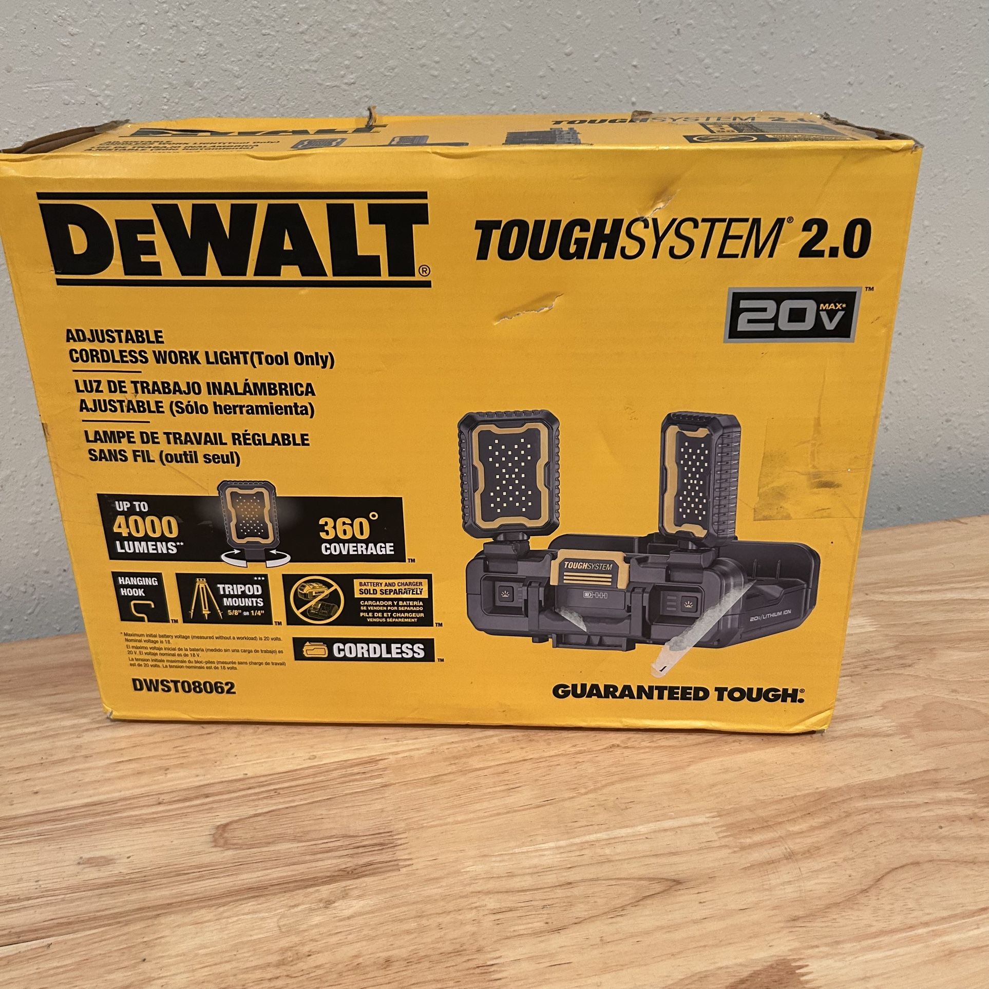 Dewalt Tough System Flex Volt 20V/60V Cordless LED Adjustable