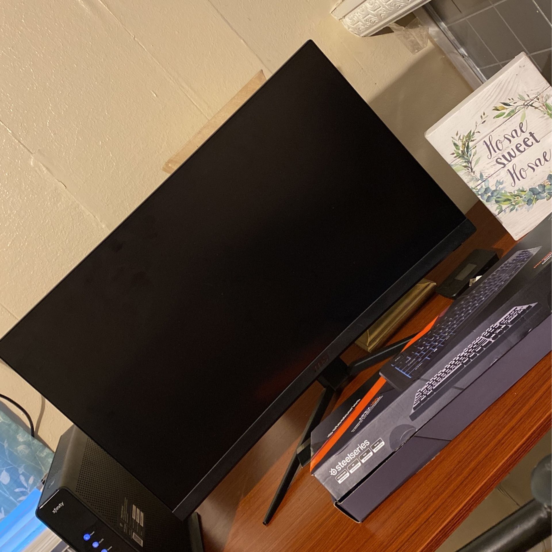 MSI Full HD FreeSync Gaming Monitor 24" Curved Non-Glare 1ms LED Wide Screen 1920 X 1080 75Hz Refresh Rate (Optix G241VC