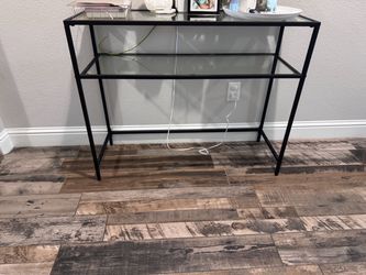 Entryway table - glass/metal