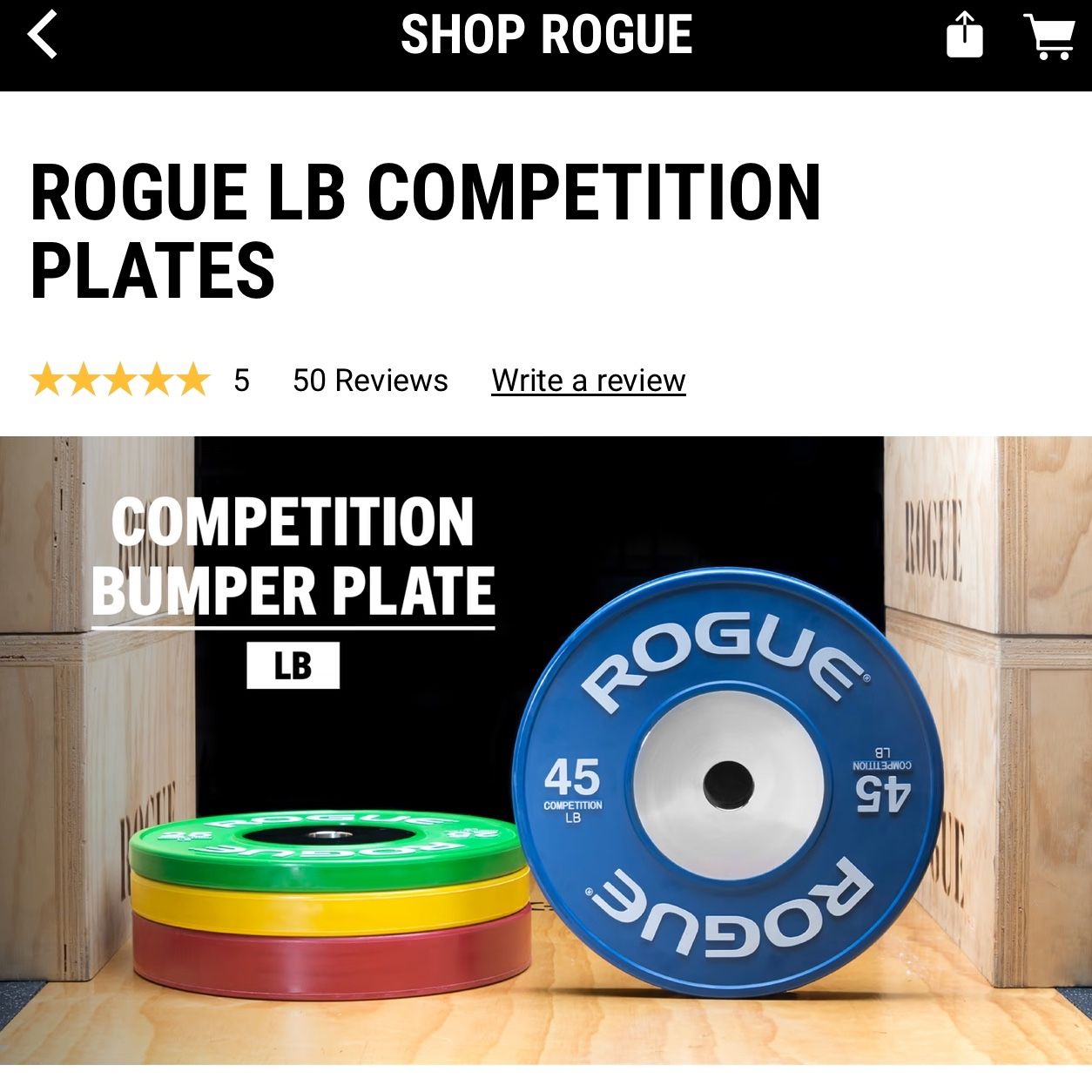 Competition Bumper Rogue Bumper Set Rogue Competition Bumper Rogue