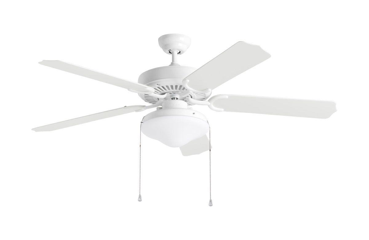 Used White Ceiling Fan With alight