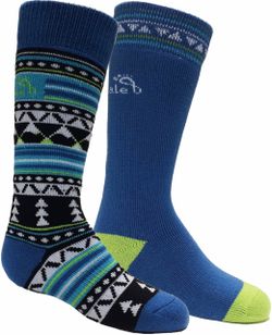 Bridgedale Ski Knee High Junior Kids Socks 2 Pairs size Medium