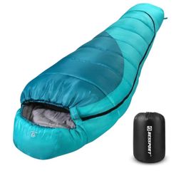 Mummy Sleeping Bag | 15-45 ℉ Extreme 3-4 Season Sleeping Bag for Adults Cold Weather– Warm and Washable, for Hiking Traveling & Outdoor Activities
