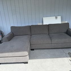 Sectional with right facing Sofa and left facing Chaise 