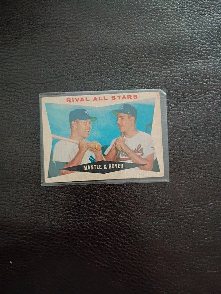 Vintage Baseball Cards: Mantle; Gehrig; Ruth