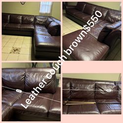 Leather L Couch Shape 