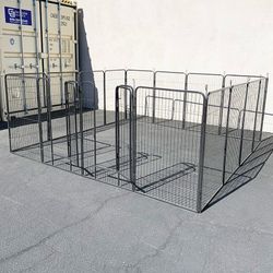 (New) $270 Large 10x10 FT Dog Playpen Pet Kennel w/ 16-Panels (48” Tall X 32” Wide) each panel