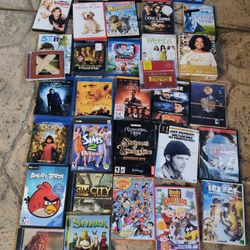 Assorted DVDs , CDs and Games (PC Xbox PlayStation)