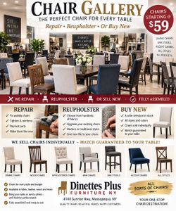🪑 CHAIRS STARTING @ $59! 🪑