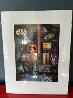Star Wars Stamps—Framed. 