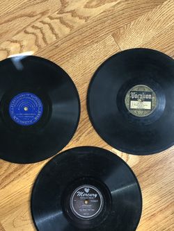 Three 78rpm Vinyl Records From the 1950s.