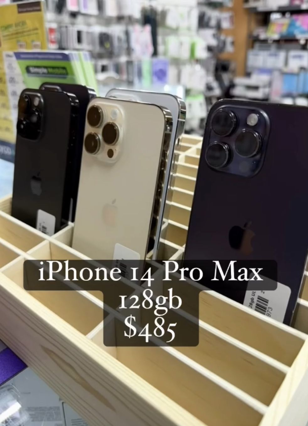 📲iPhone 14 Pro Max 128gb unlocked $485